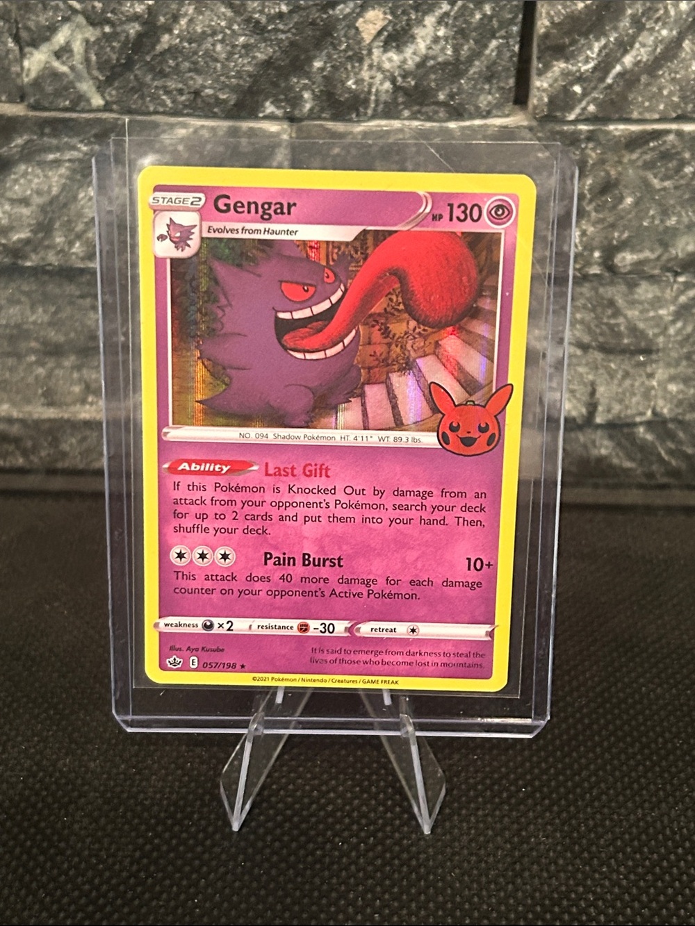 Pokemon Gengar 057/198 Holo Trick or Trade Stamped (2021) M/NM